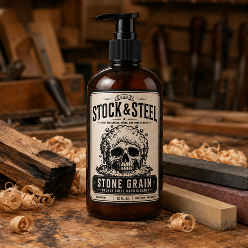 Stock & Steel Stone Grain 12 oz hand cleaner